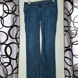 Old Navy Maternity woven Waistband boot, cut stretch, jeans size 6 long